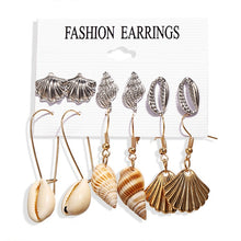 Load image into Gallery viewer, 17KM Fashion Acrylic Shell Earrings Set For Women Bohemian Leopard Tassel Long Stud Earrings 2019 Brincos Geometric Jewelry