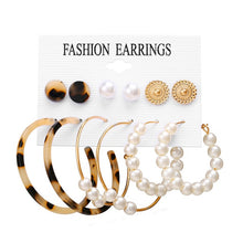 Load image into Gallery viewer, 17KM Fashion Acrylic Shell Earrings Set For Women Bohemian Leopard Tassel Long Stud Earrings 2019 Brincos Geometric Jewelry